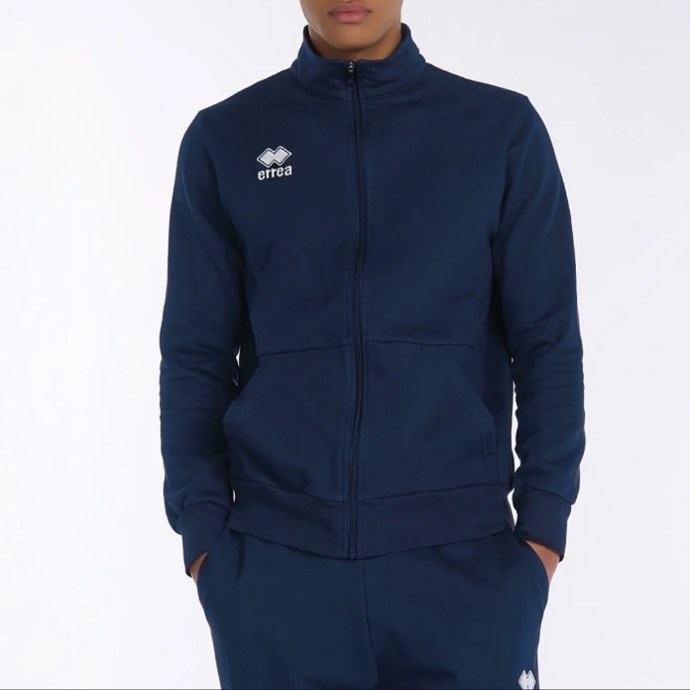 NWT Mens Errea Navy Blue Zip Up Kurt Giubbino Jacket Sz. 4XL